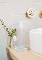 Flacon de shampoing en verre